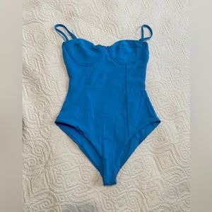 NWOT Mara hoffman nwt size small blue cheeky one piece swimsuit never worn